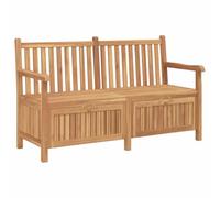 Banc de jardin vidaXL avec rangement 150 x 60 x 90 cm en teck massif