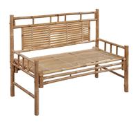 vidaXL Banc de jardin avec support 120 cm bambou