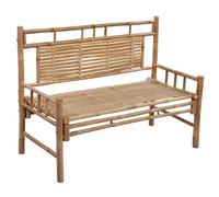 vidaXL Banc de jardin avec support 120 cm bambou
