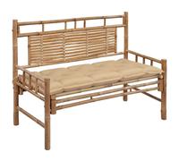 vidaXL Banc de jardin avec support 120 cm bambou