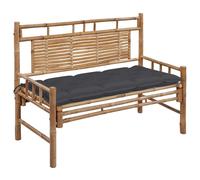 vidaXL Banc de jardin avec support 120 cm bambou