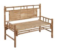 vidaXL Banc de jardin avec support 120 cm bambou