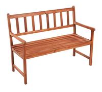 vidaXL Banc de jardin avec support 120 cm bois massif acacia