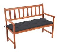 vidaXL Banc de jardin avec support 120 cm bois massif acacia