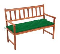 vidaXL Banc de jardin avec support 120 cm bois massif acacia