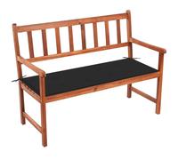 vidaXL Banc de jardin avec support 120 cm bois massif acacia