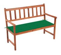 vidaXL Banc de jardin avec support 120 cm bois massif acacia