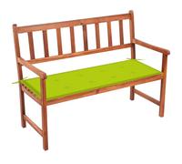 vidaXL Banc de jardin avec support 120 cm bois massif acacia