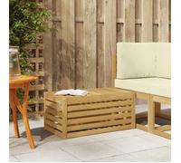 vidaXL Banc de Jardin Blanc 79 x 43 x 37 cm Bois d'Acacia Massif 901685