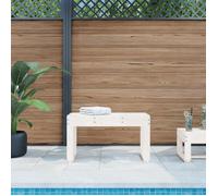 vidaXL Banc de jardin blanc 80x38x45 cm pin massif