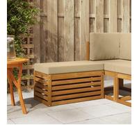 vidaXL Banc d'extérieur en bois massif d'acacia naturel
