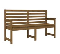 vidaXL Banc de jardin brun miel 159,5x48x91,5 cm Pin massif