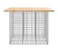 Vidaxl Banc De Jardin Design De Gabion 100x102x72cm Bois Massif De Pin