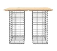 Vidaxl Banc De Jardin Design De Gabion 100x70x72 Cm Bois Massif De Pin