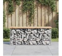 vidaXL Banc de jardin en gabions 103x31,5x42 cm Pin massif