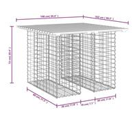 Vidaxl Banc De Jardin Design Gabion 100x102x72 Cm Bois De Pin Imprégné