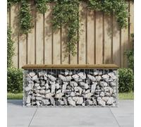 VIDAXL Banc de jardin design gabion 103x44x42 cm bois de pin imprégné