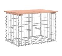 vidaXL Banc de jardin en gabions 63x44x42 cm bois massif douglas