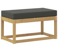 vidaXL Banc de jardin en bois massif d'acacia, blanc
