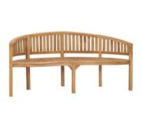 Vidaxl Banc De Jardin En Forme De Banane 180 Cm Bois De Teck Solide