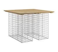 vidaXL Banc de jardin en gabions 100x102x72 cm Bois de pin imprégné