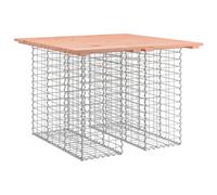 vidaXL Banc de jardin en gabions 100x102x72 cm bois massif douglas