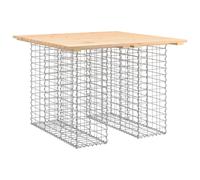 vidaXL Banc de jardin en gabions 100x102x72 cm Pin massif