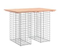 vidaXL Banc de jardin en gabions 100x70x72 cm bois massif douglas