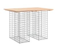 vidaXL Banc de jardin en gabions 100x70x72 cm pin massif