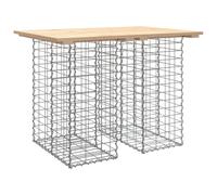 vidaXL Banc de jardin en gabions 100x70x72 cm pin massif