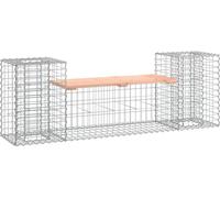 vidaXL Banc de jardin Design Gabion 183x41x60,5 cm Bois massif Douglas