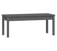 vidaXL Banc de jardin Gris 109x44x45 cm Pin massif