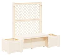 vidaXL Banc de jardin Kopenhague, plastique PP, blanc