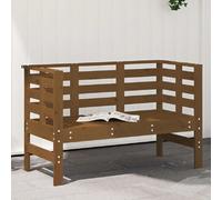 vidaXL Banc de jardin pin massif marron