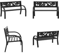 vidaXL Banc de jardin pour enfants 86 cm Acier - Banc de jardin - Banc de terrasse - Banc de terrasse
