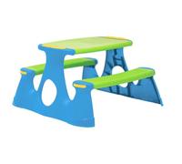 vidaXL Banc de Pique-Nique pour Enfants, Siège avec Table Intégrée, Meuble de Jardin Patio Terrasse Extérieur, Moderne, Polypropylène