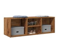 vidaXL Banc de rangement à chaussures vieux bois 105x35x35 cm Marron