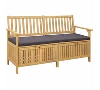 Banc vidaXL avec rangement et coussins, 148 x 63 x 84 cm
