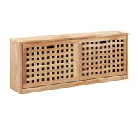 vidaXL Banc de Rangement de Chaussures Range-Chaussures Armoire à Chaussures Banc d'Entrée Commode à Chaussure Couloir Bois Massif de Noyer