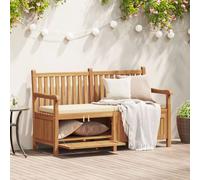 Vidaxl Banc De Rangement De Jardin Marron 150 X 60 X 90 Cm