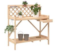 vidaXL Banc de rempotage avec treillis bois massif de sapin