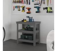 vidaXL Banc de travail Gris 78,5 cm