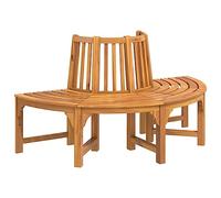 vidaXL Banc d'arbre semi-circulaire Ø160 cm en bois massif eucalyptus