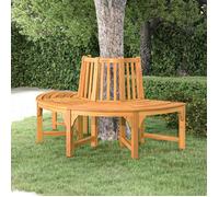 vidaXL Banc d'arbre semi-circulaire Ø160 cm en bois massif eucalyptus