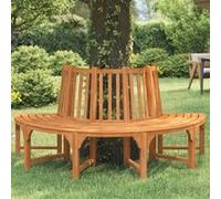 vidaXL Banc d'arbre semi-circulaire Ø208 cm bois massif eucalyptus