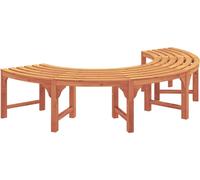vidaXL Banc en forme d'arbre, 4 places, 210 x 80 x 45 cm, bois d'eucalyptus massif