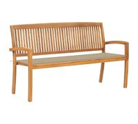 vidaXL Banc Empilable Bois de Teck
