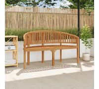 vidaXL Banc en Banane - Teck 151 cm