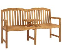 vidaXL Banc en bois massif de teck, fait à la main, dimensions : 155 x 60 x 94 cm, finition naturelle