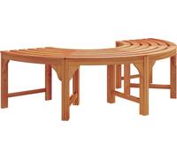 vidaXL Banc en forme d'arbre, couleur naturelle, 160 x 80 x 45 cm, bois d'eucalyptus massif